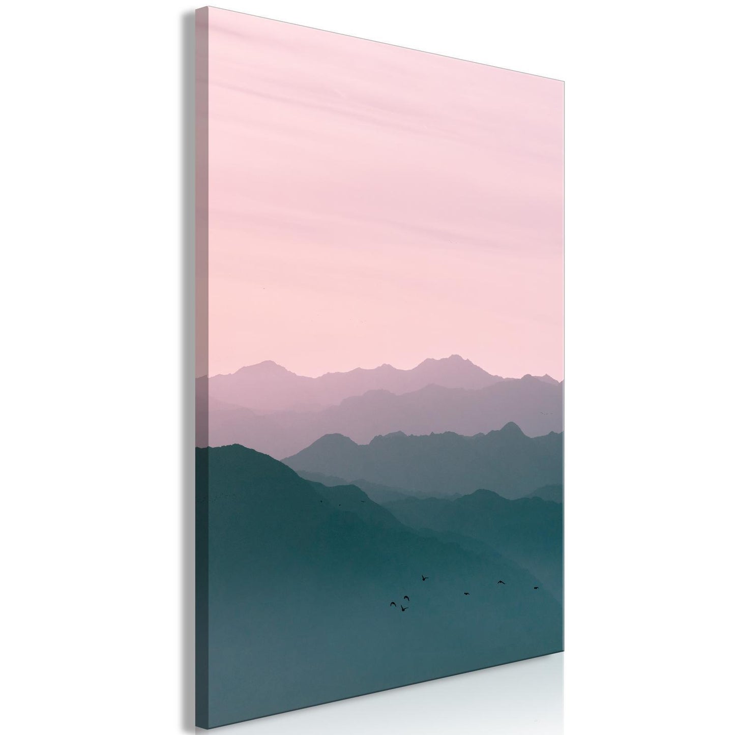 Schilderij - Mountain At Sunrise (1 Part) Vertical