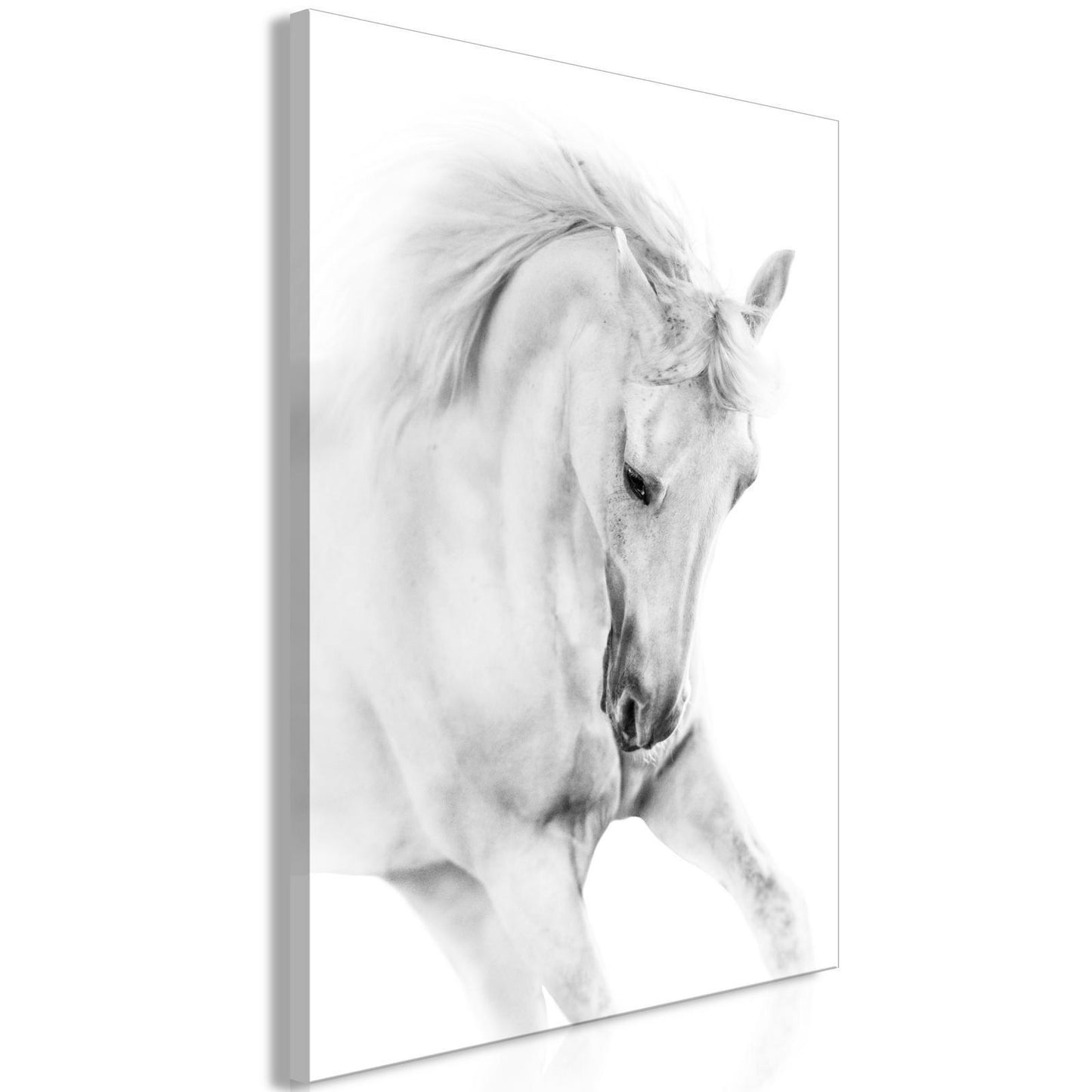 Painting - White Horse (1 Part) Vertical