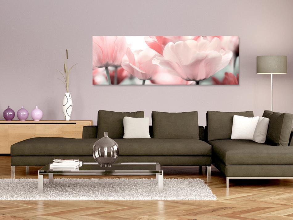 Schilderij - Pink Tulips
