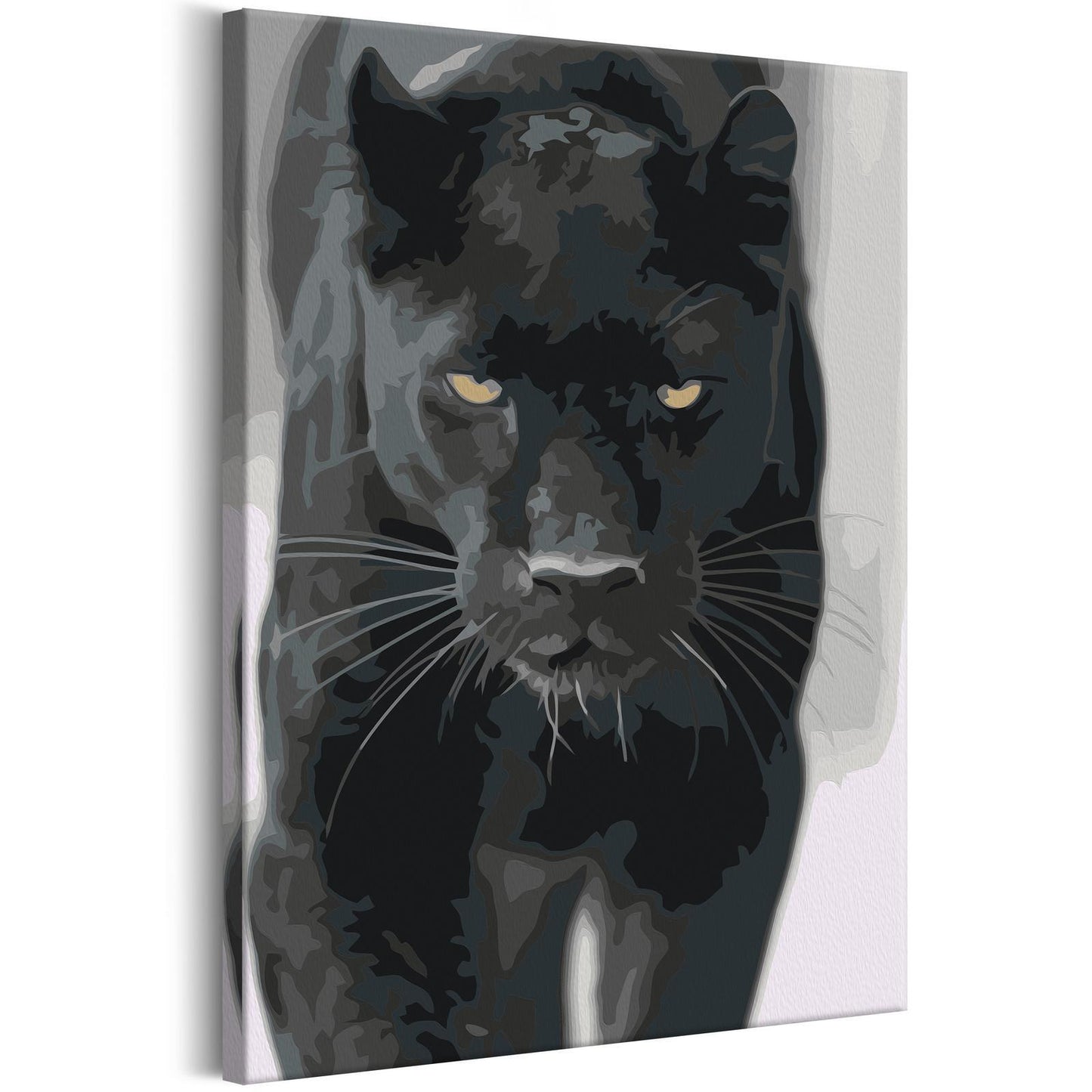 DIY canvas painting - Black Panther 