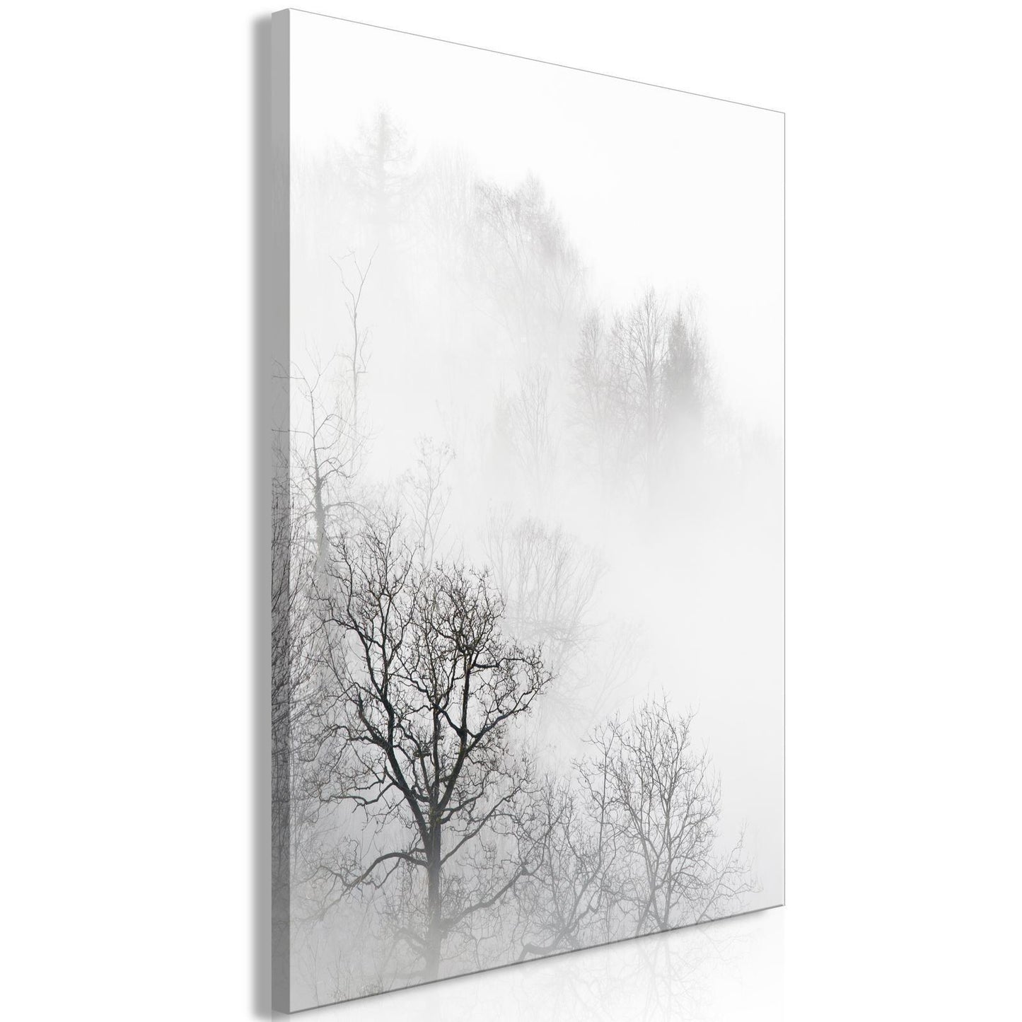 Painting - Trees In The Fog (1 Part) Vertical