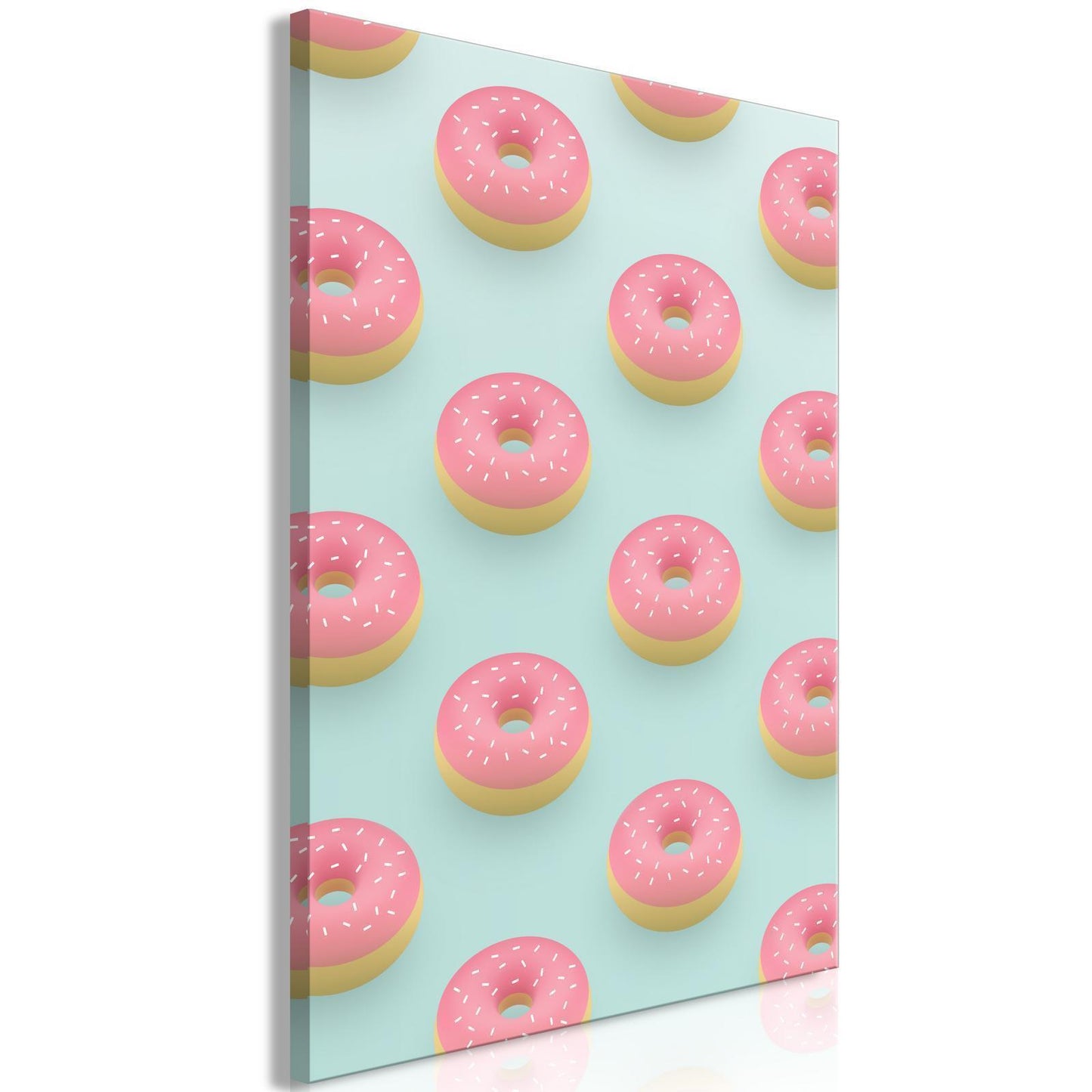 Schilderij - Pastel Donuts (1 Part) Vertical