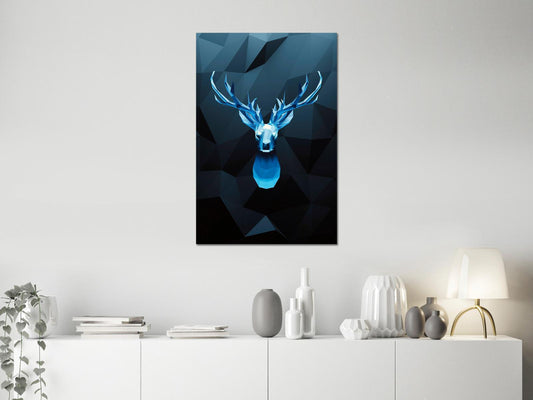 Schilderij - Ice Deer (1 Part) Vertical