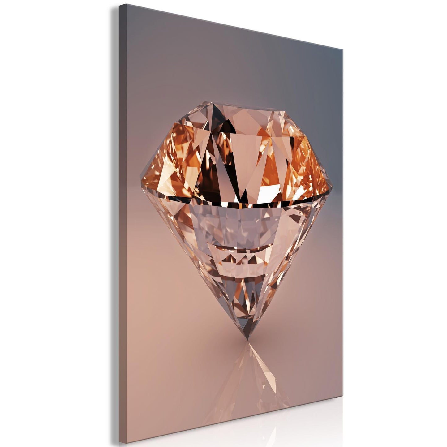 Schilderij - Costly Diamond (1 Part) Vertical