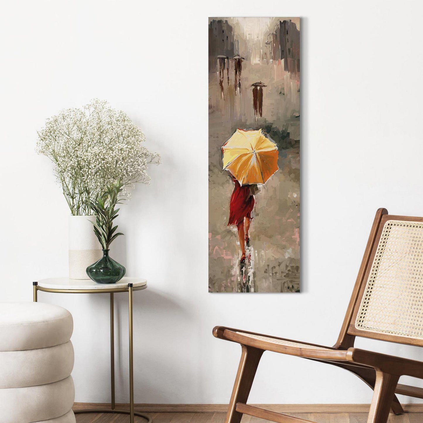 Schilderij - Beauty in the rain