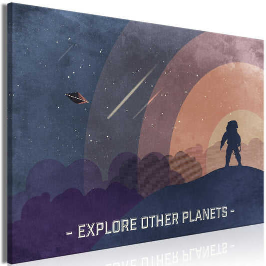 Painting - Explore Other Planets (1 Part) Wide