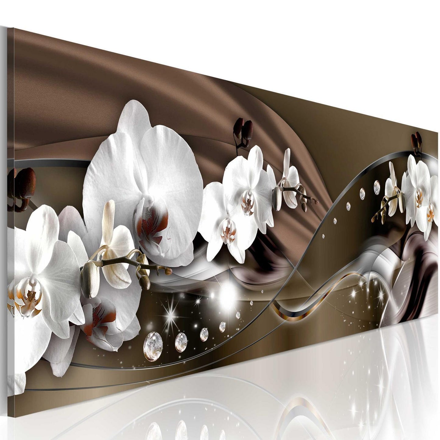 Schilderij - Chocolate Dance of Orchid