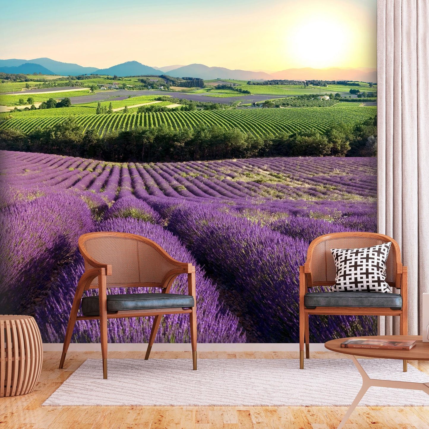 Self-adhesive photo wallpaper - Lavender Field