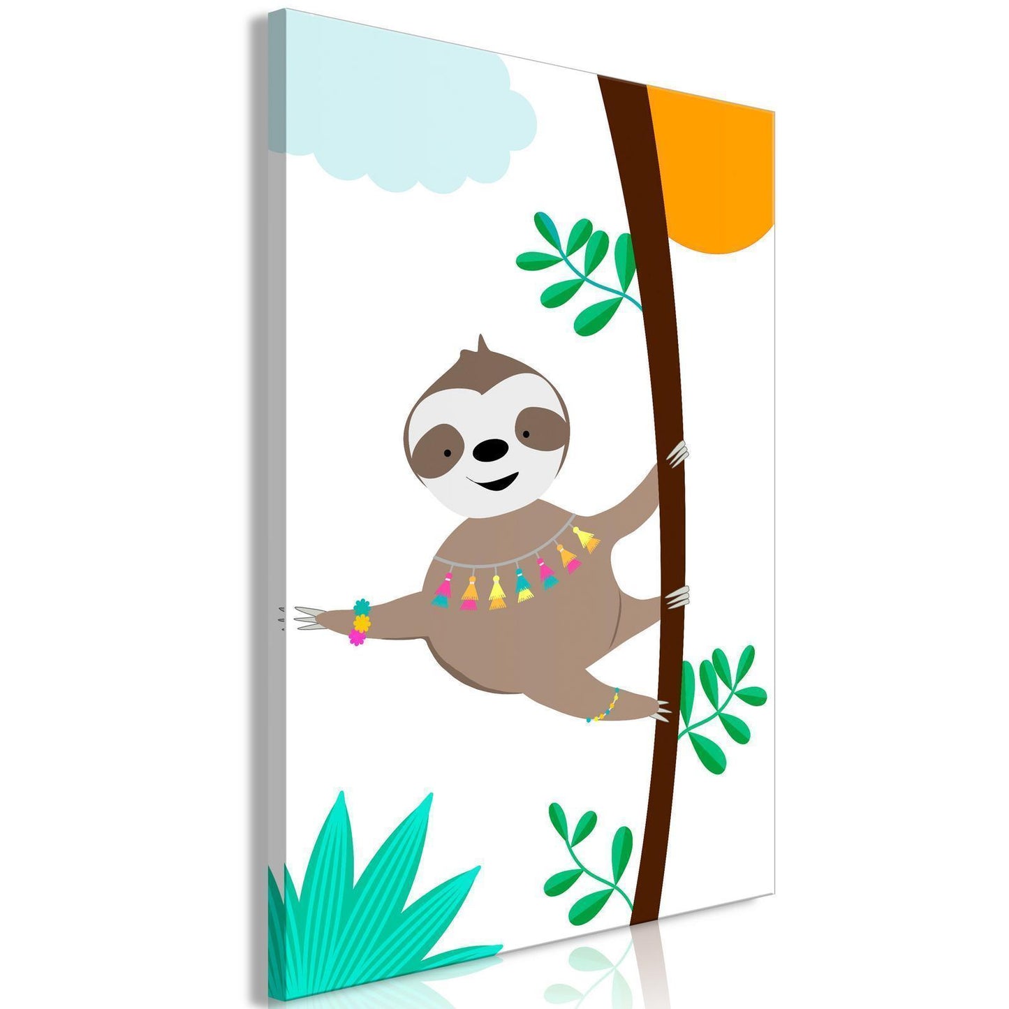 Painting - Happy Sloth (1 Part) Vertical