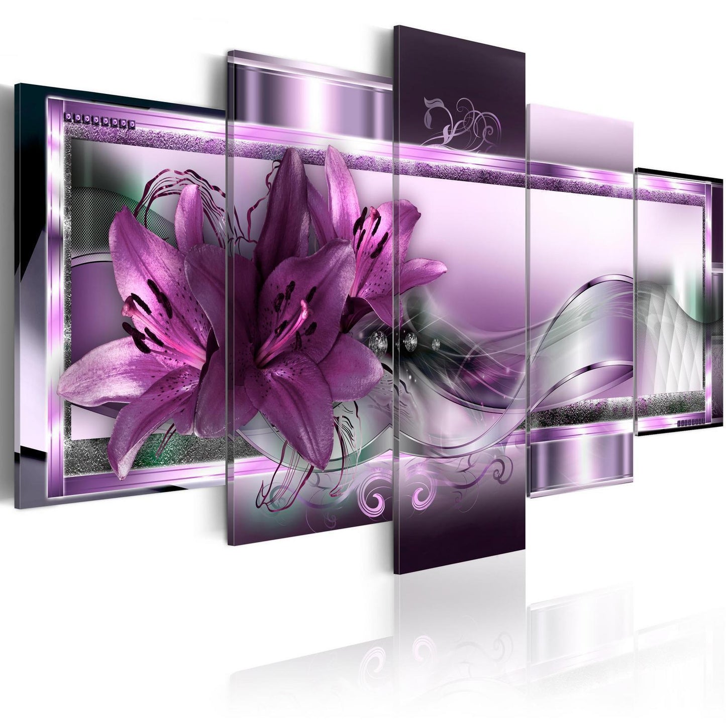 Painting - Purple Lilies