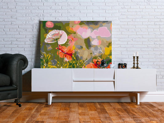 DIY canvas painting - Colorful Meadow 