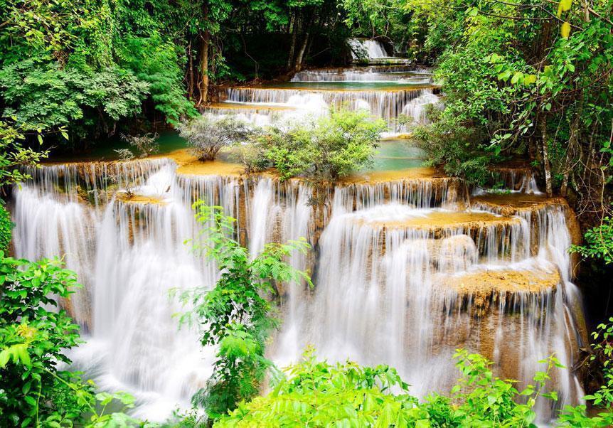 Fototapete - Thailändischer Wasserfall