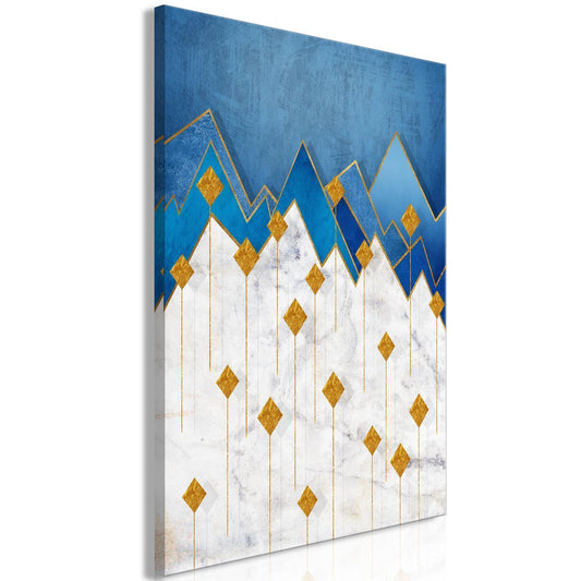 Schilderij - Snowy Land (1 Part) Vertical