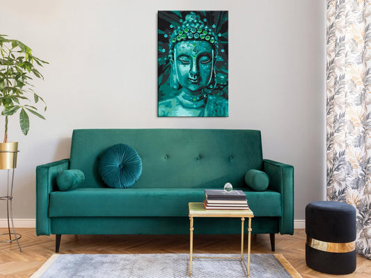 DIY-Leinwandgemälde – Smaragd-Buddha 