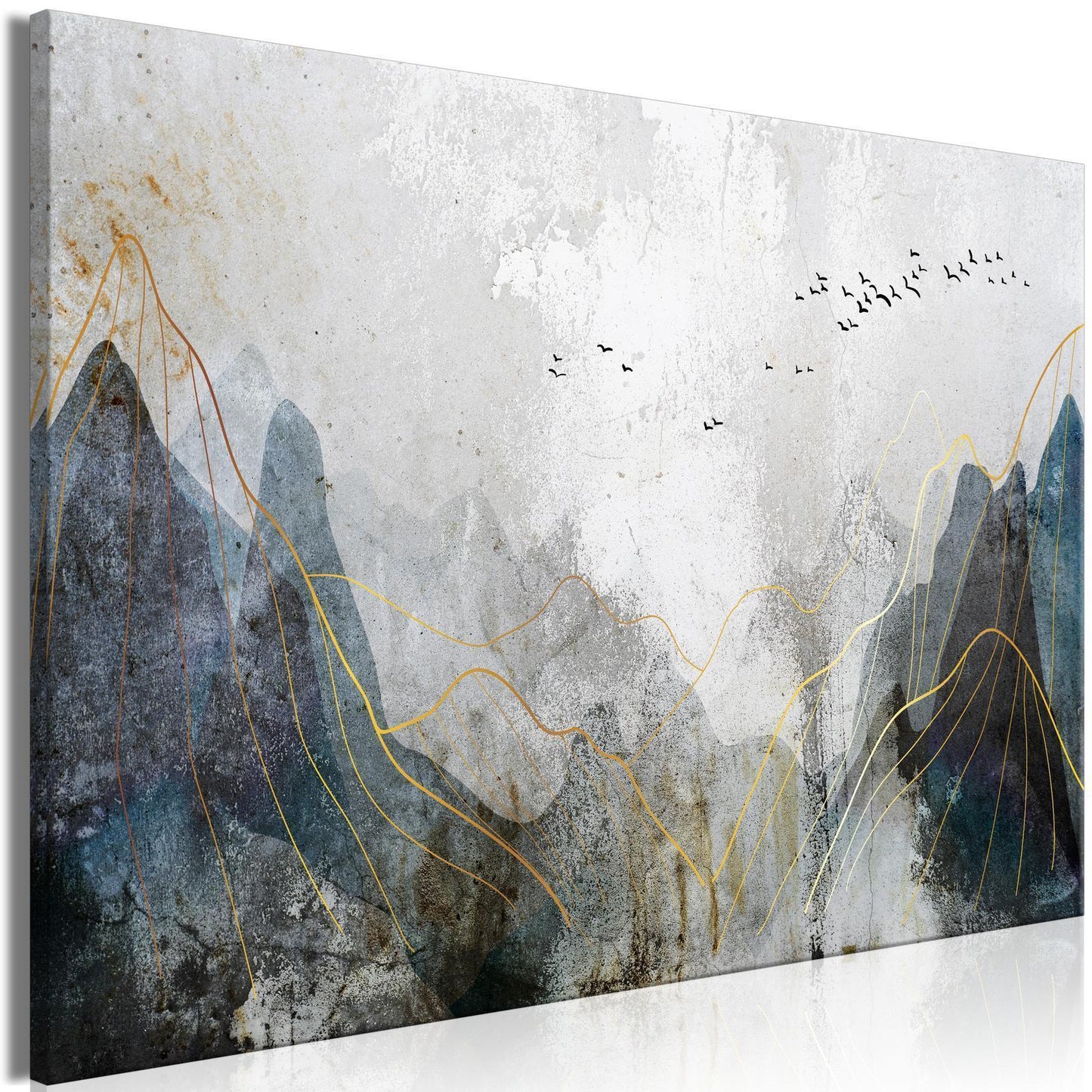 Painting - Misty Mountain Pass (1 Part) Wide