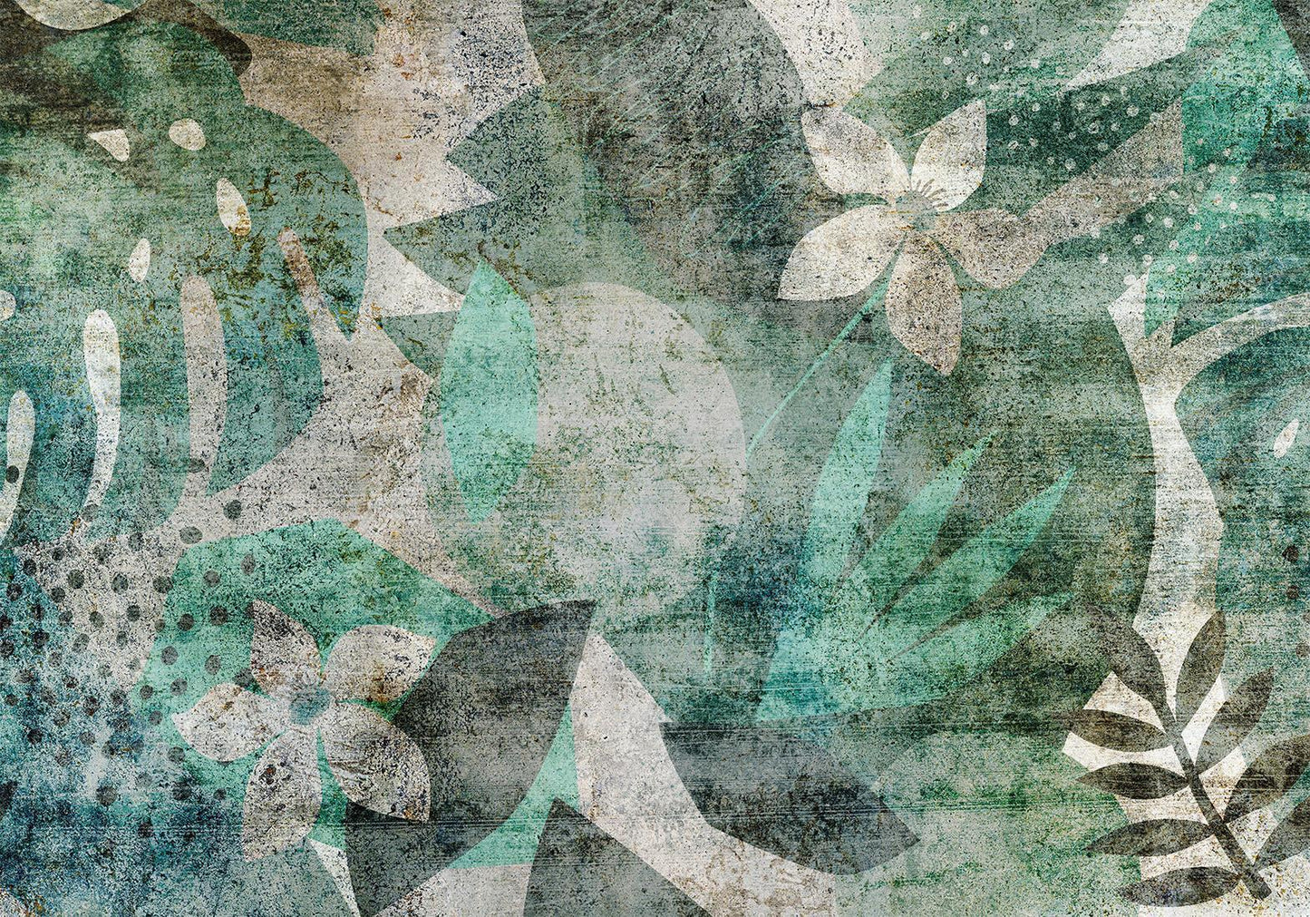 Fototapete - Floristisches Wandbild