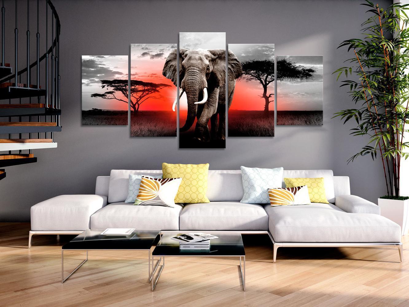 Gemälde - Einsamer Elefant