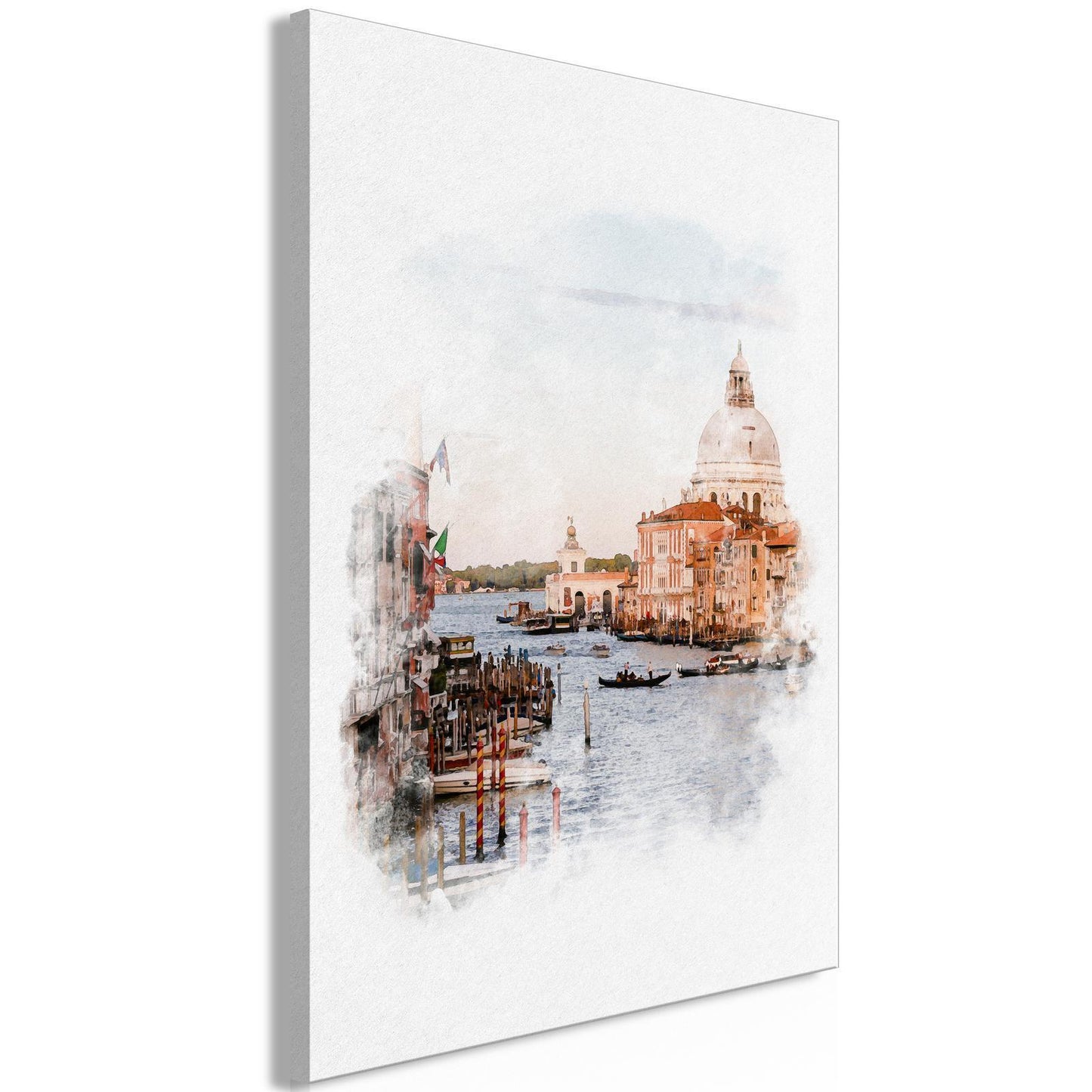 Schilderij - Watercolour Venice (1 Part) Vertical