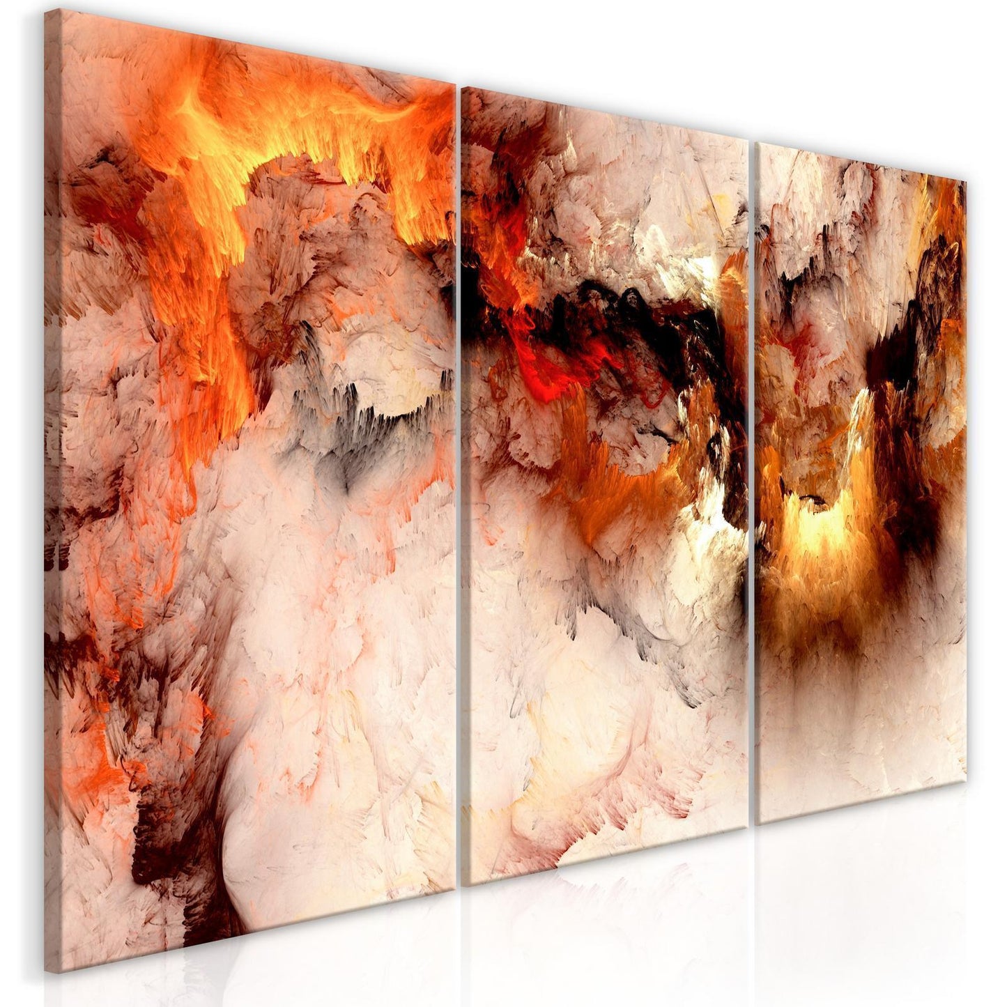 Schilderij - Volcanic Abstraction (3 Parts)