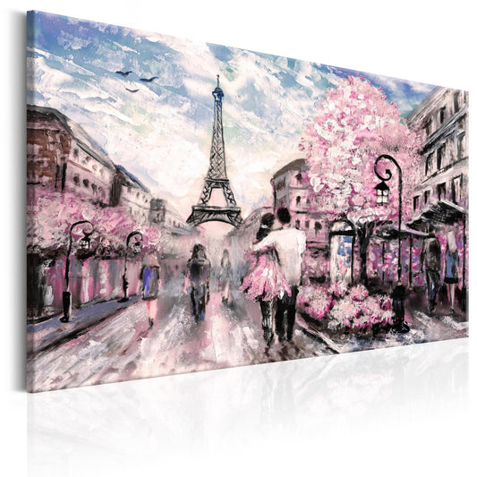 Schilderij - Pink Paris
