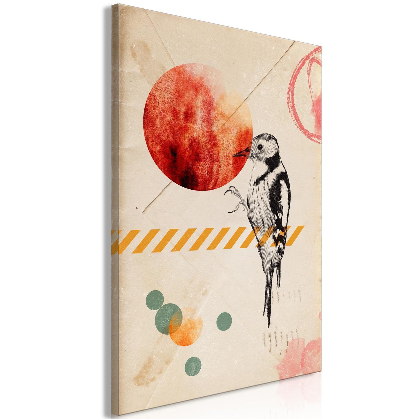 Painting - Bird Mail (1 Part) Vertical