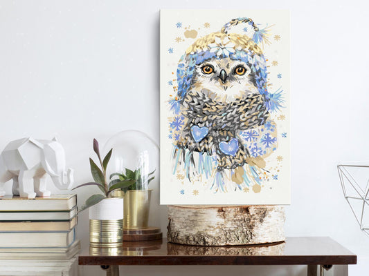Doe-het-zelf op canvas schilderen - Cold Owl