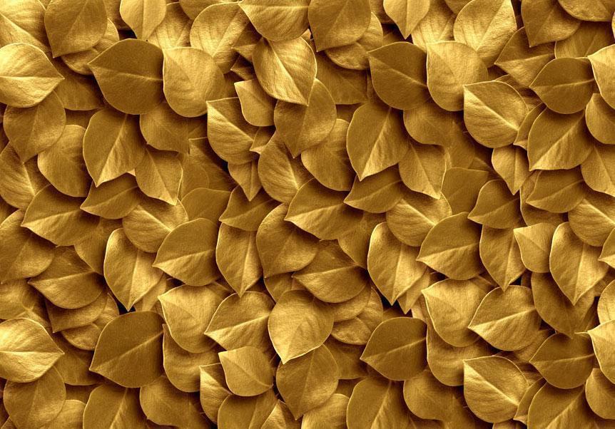 Fotobehang - Golden Leaves