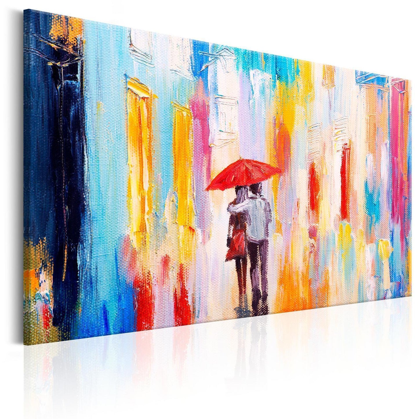 Schilderij - Under the Love Umbrella