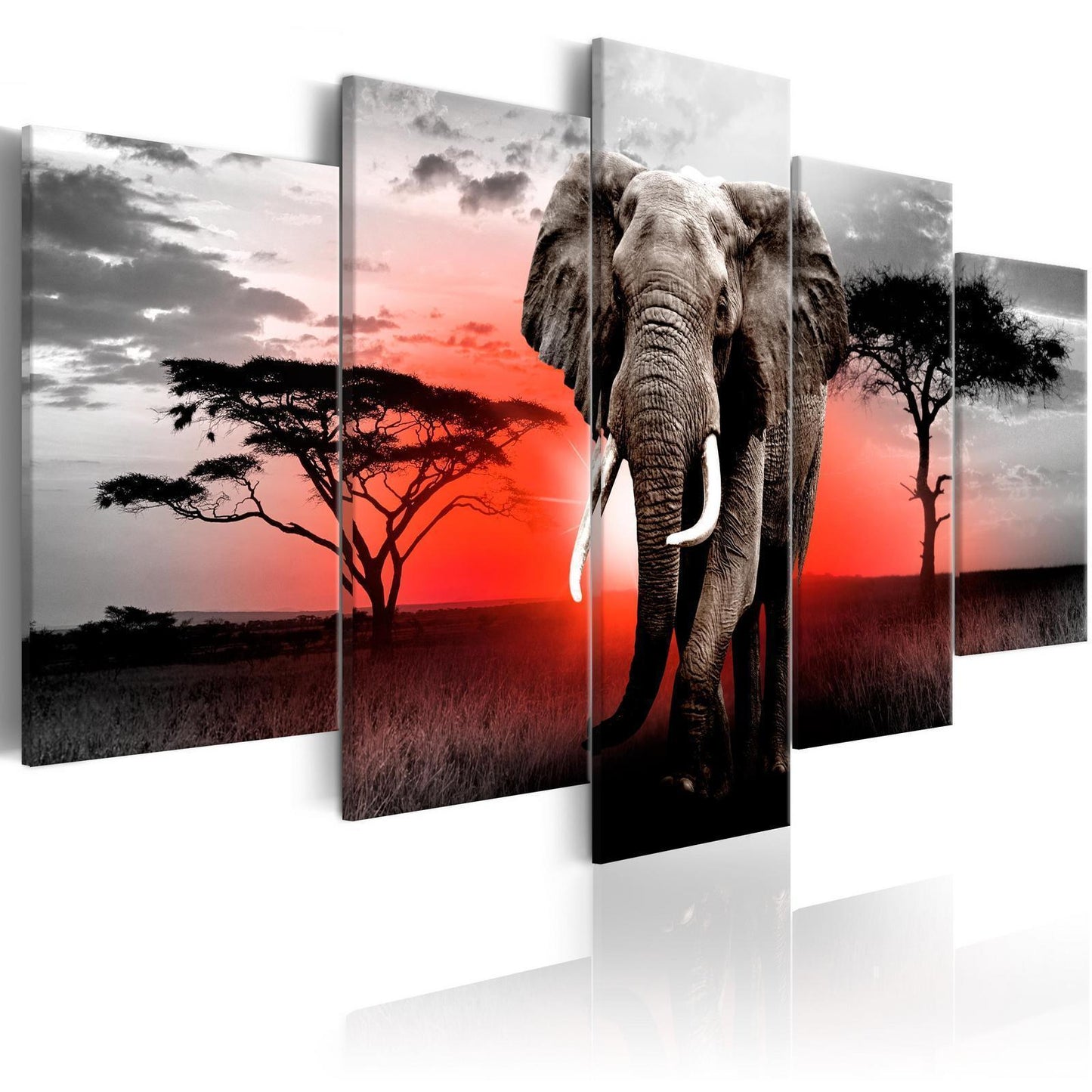 Gemälde - Einsamer Elefant