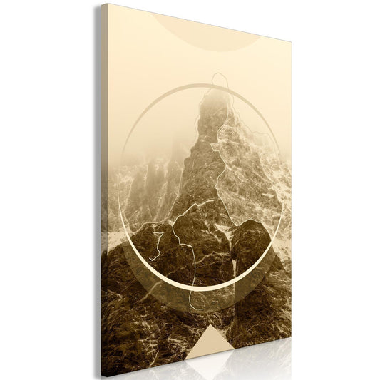 Schilderij - Power of the Mountains (1 Part) Vertical