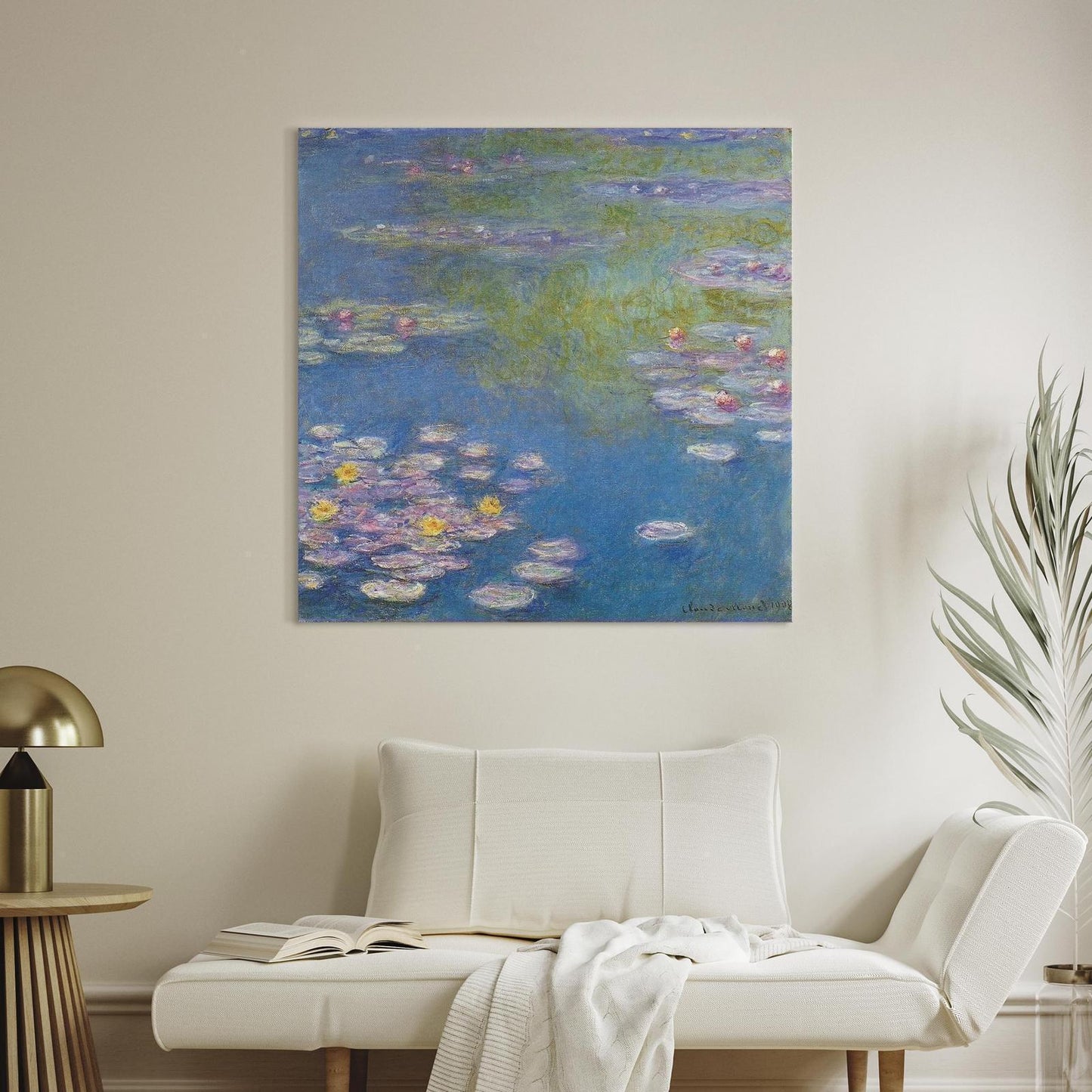 Schilderij - Water lilies in Giverny