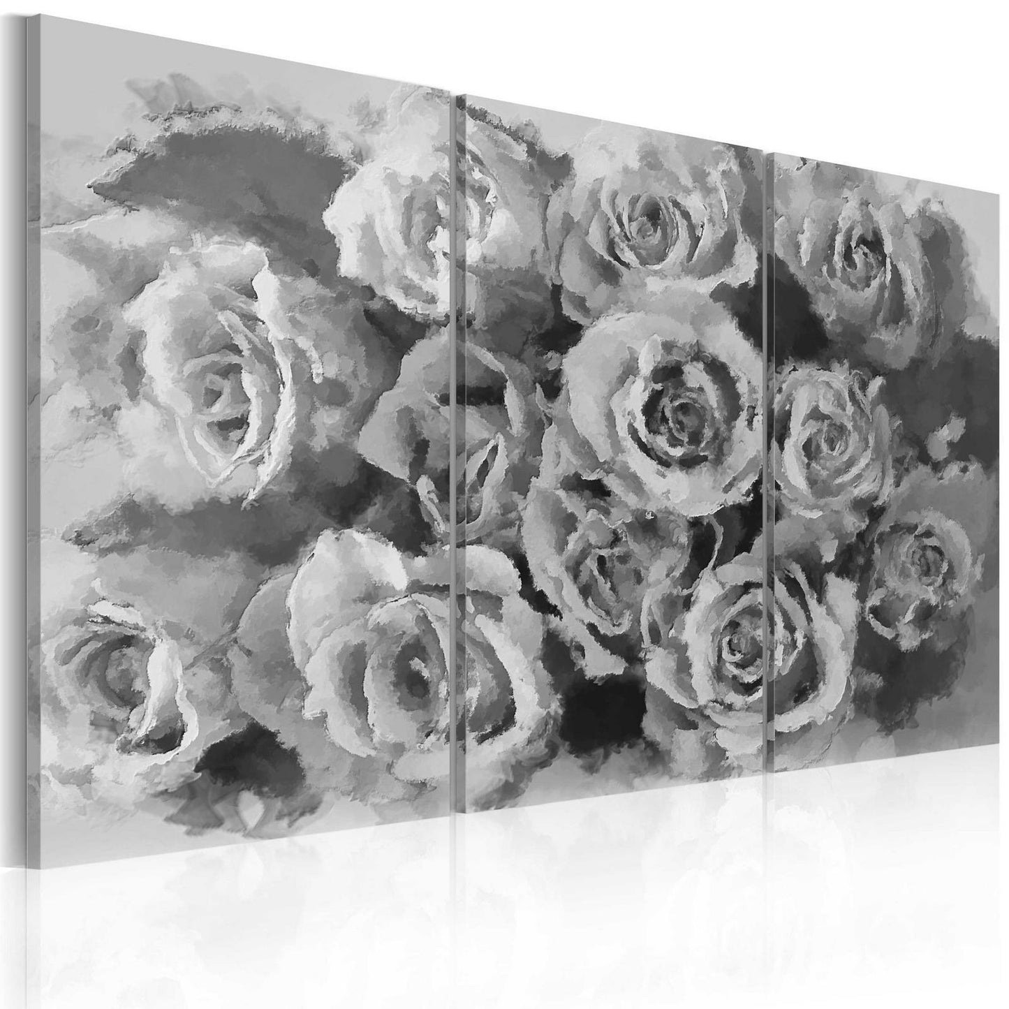 Schilderij - Twelve roses - triptych