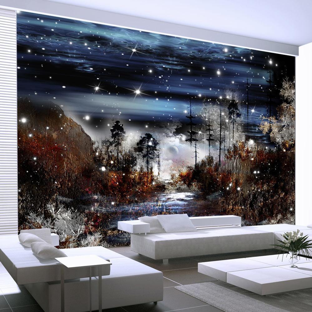Wall Mural - Night in the forest
