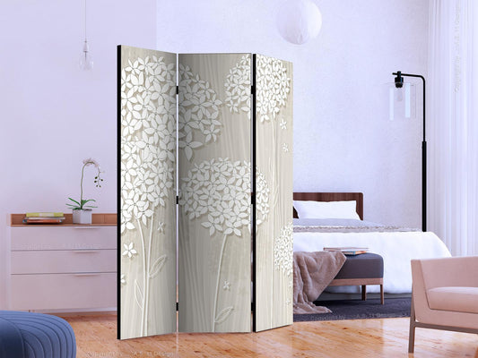 Folding Screen - Creamy Daintiness [Room Dividers] 