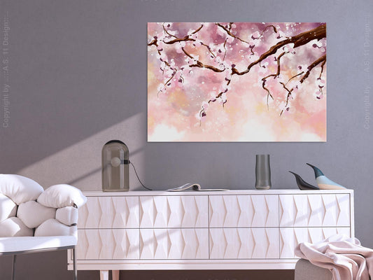 Gemälde - Kirschblüten (1 Teil) breit