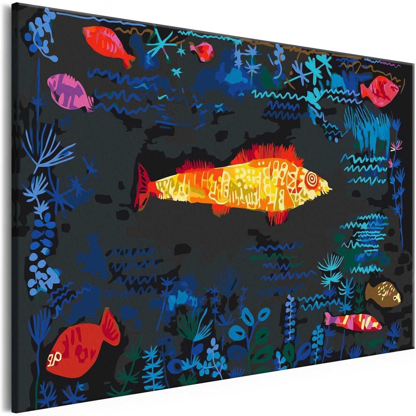 DIY-Leinwandgemälde – Paul Klee: Goldfisch 