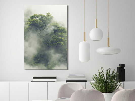 Painting - Foggy Amazon (1 Part) Vertical