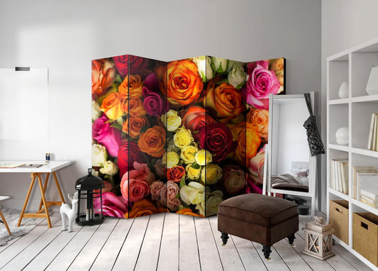 Folding Screen - Bouquet of Roses II [Room Dividers] 
