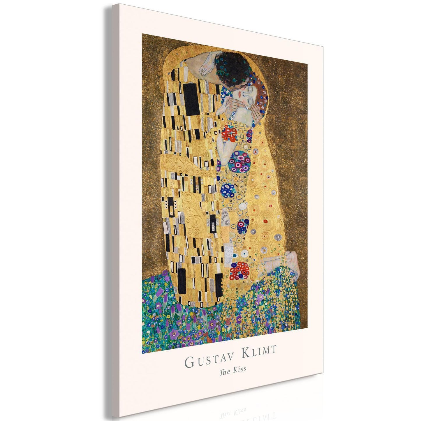 Gemälde - Gustav Klimt - Der Kuss (1 Teil) Vertikal