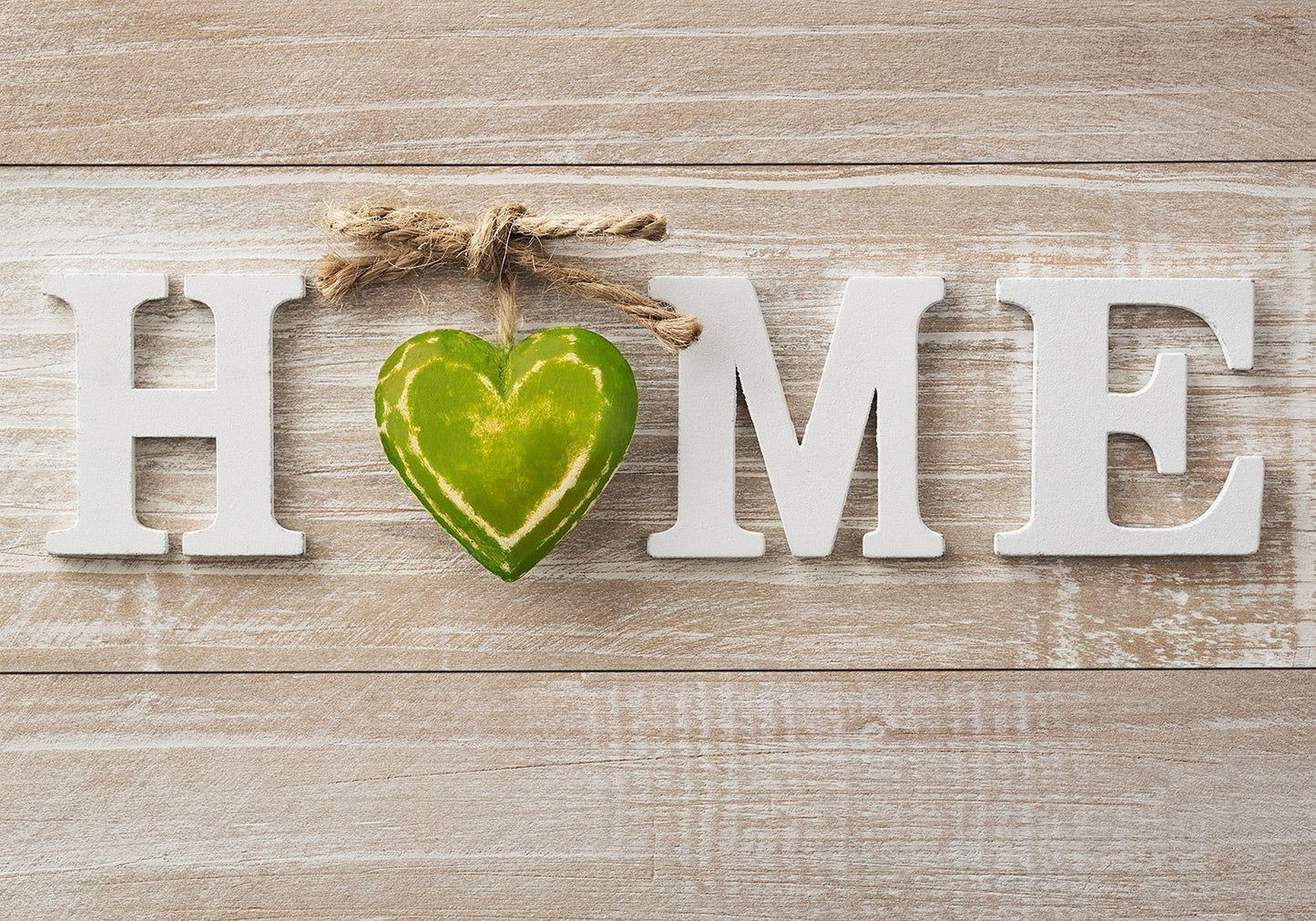 Self-adhesive photo wallpaper - Home Heart (Green)