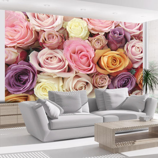 Wall Mural - Pastel roses