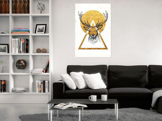 Painting - My Home: Golden Deer