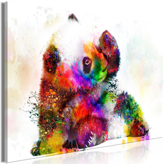Schilderij - Little Panda (1 Part) Wide