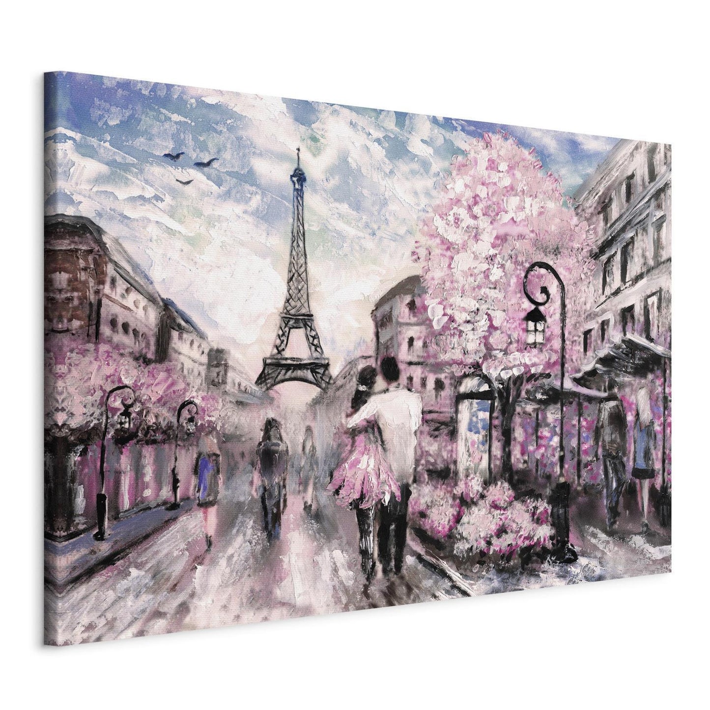 Schilderij - Pink Paris