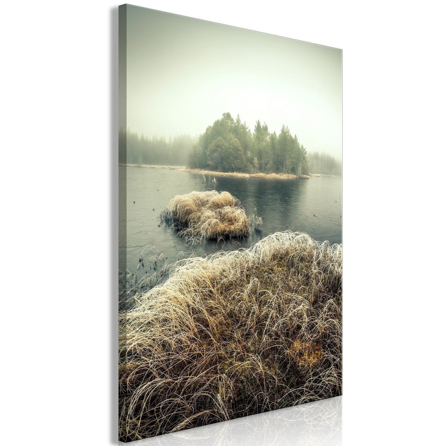 Schilderij - Autumn in the Wetlands (1 Part) Vertical