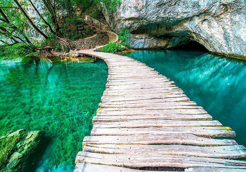 Fototapete - Nationalpark Plitvicer Seen, Kroatien