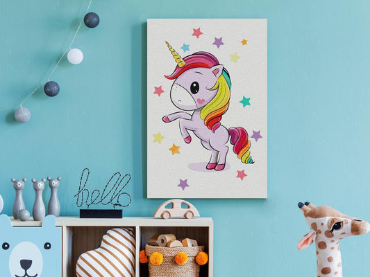 DIY Canvas Painting - Rainbow Unicorn 