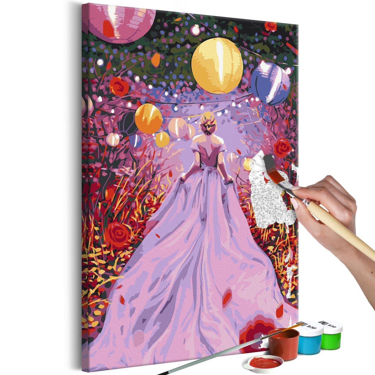 Doe-het-zelf op canvas schilderen - Fairy Lady
