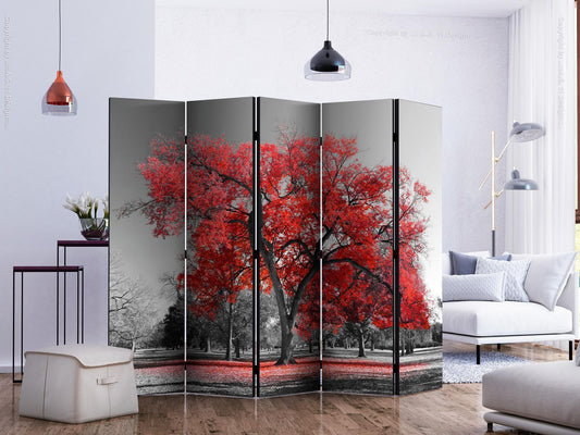 Folding Screen - Autumn in the Park II [Room Dividers] 
