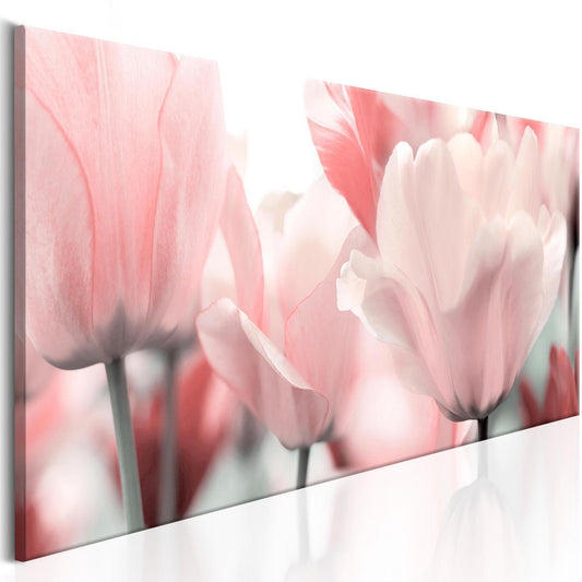 Schilderij - Pink Tulips